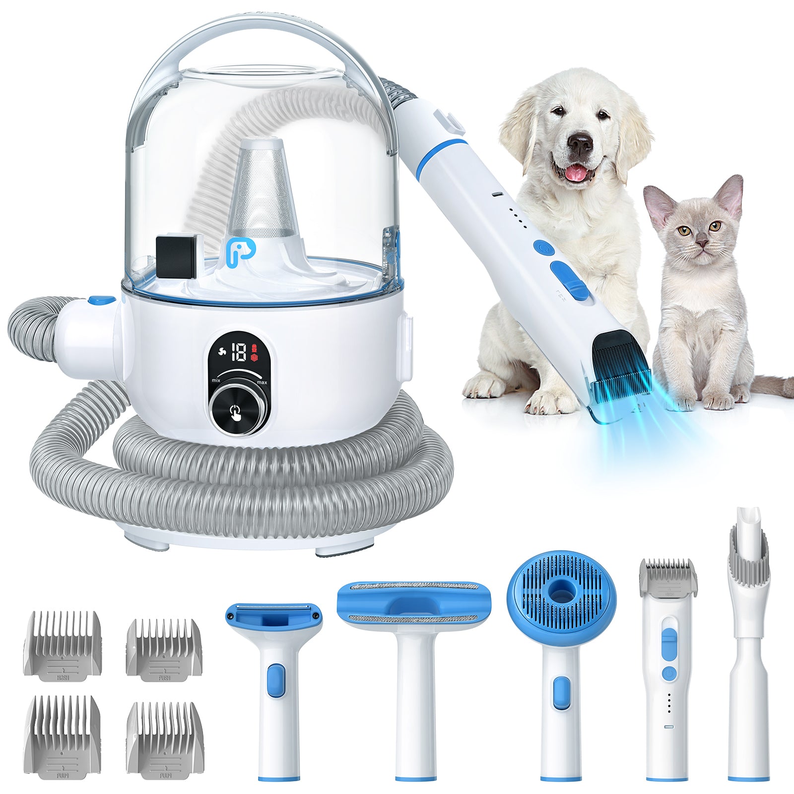 AsyPets 2L 5-in-1 Pet Grooming Kit